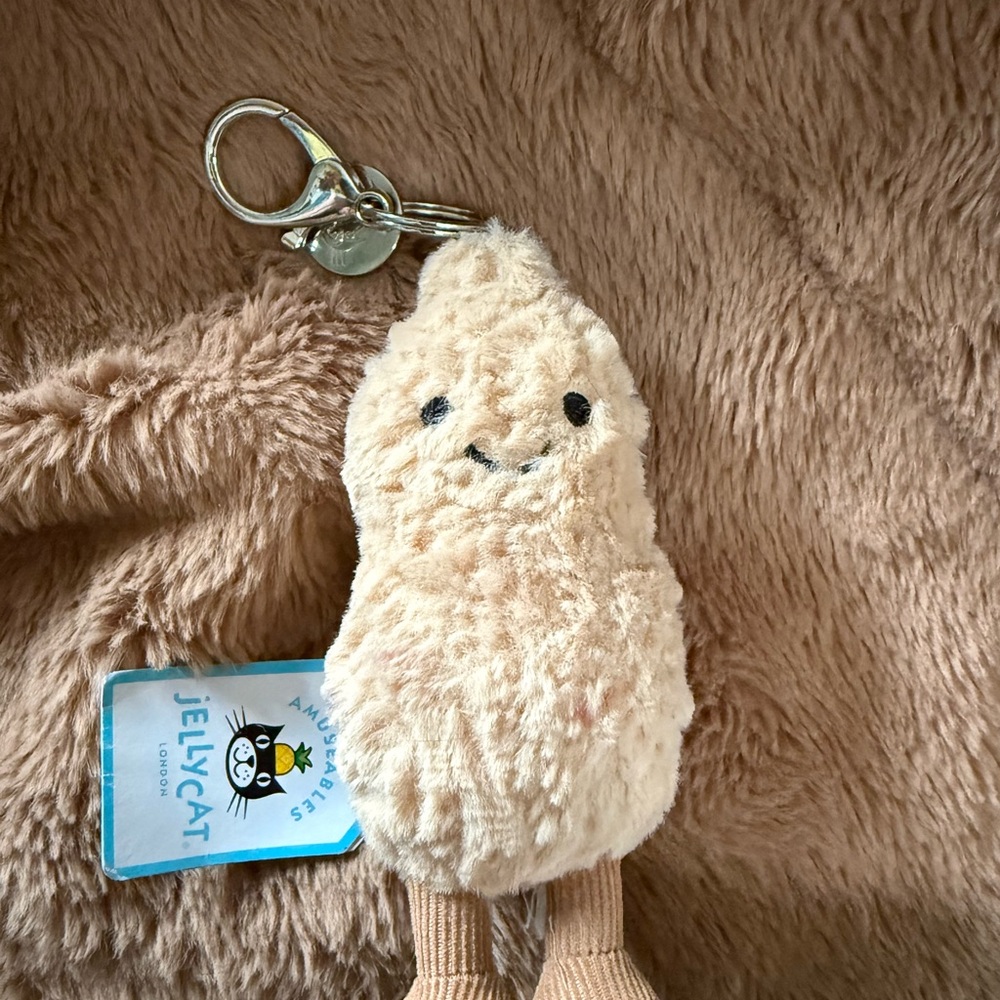 Jellycat amusables peanut Keychain